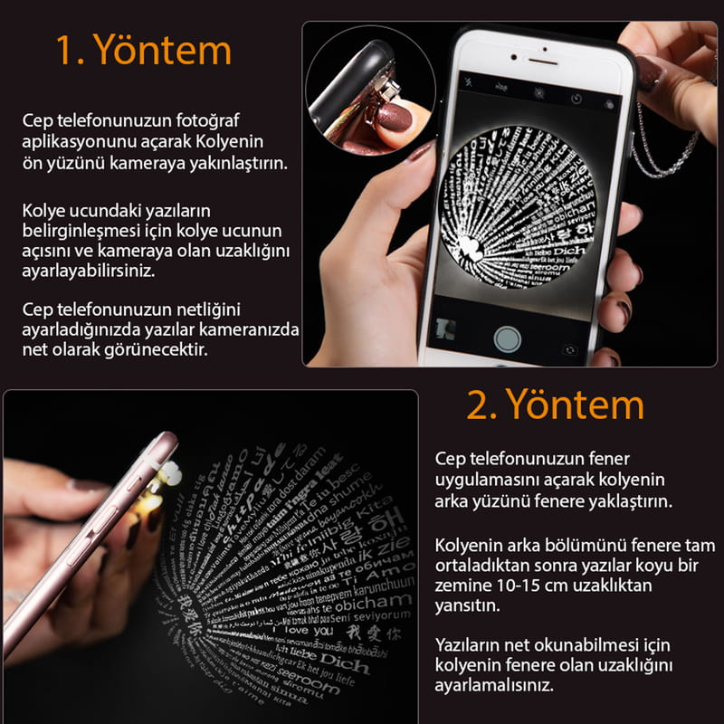 14 K Gold Plated - I Love You Necklace in 100 Languages